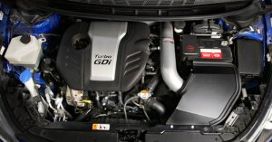 Kia Forte Performance Air Intake - K&N Engineering - Typhoon Short Ram - Silver - `14-`16